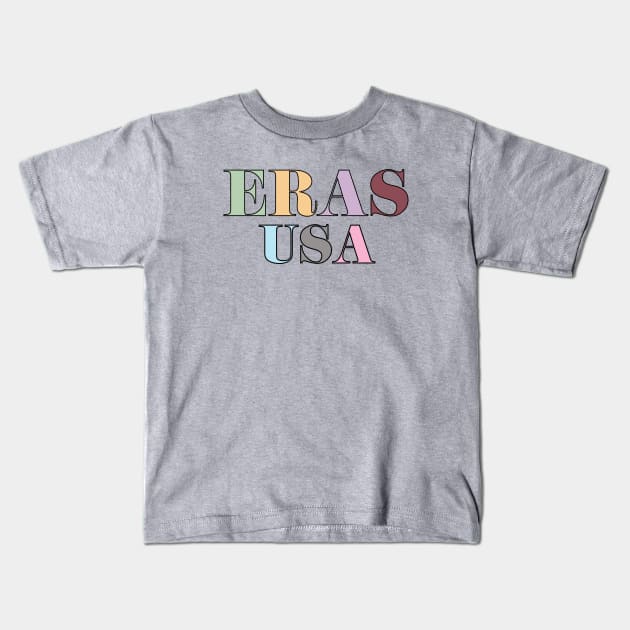 Eras Tour USA Kids T-Shirt by Likeable Design